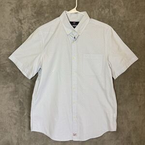 Vineyard Vines Shirt Medium M Slim Fit Murray Light Blue Dotted Button Down Men